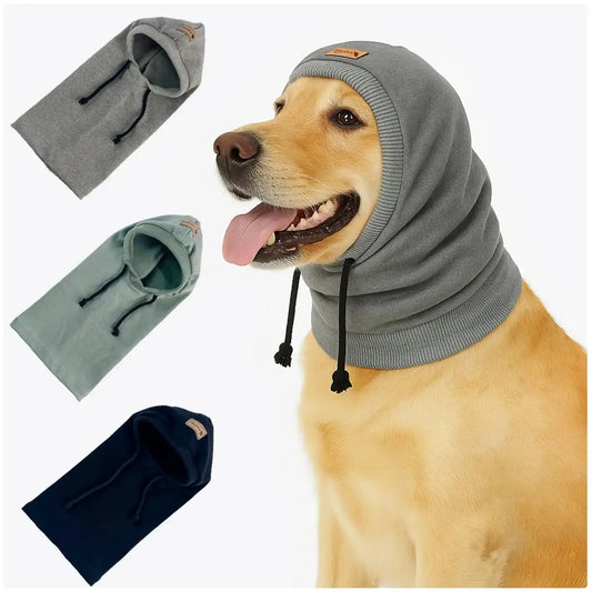 Dog Windproof Hat With Warm Scarf For Outdoor Walking