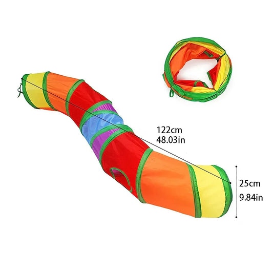 Cat Play Tunnel Foldable Toy for Cats and Small Pets