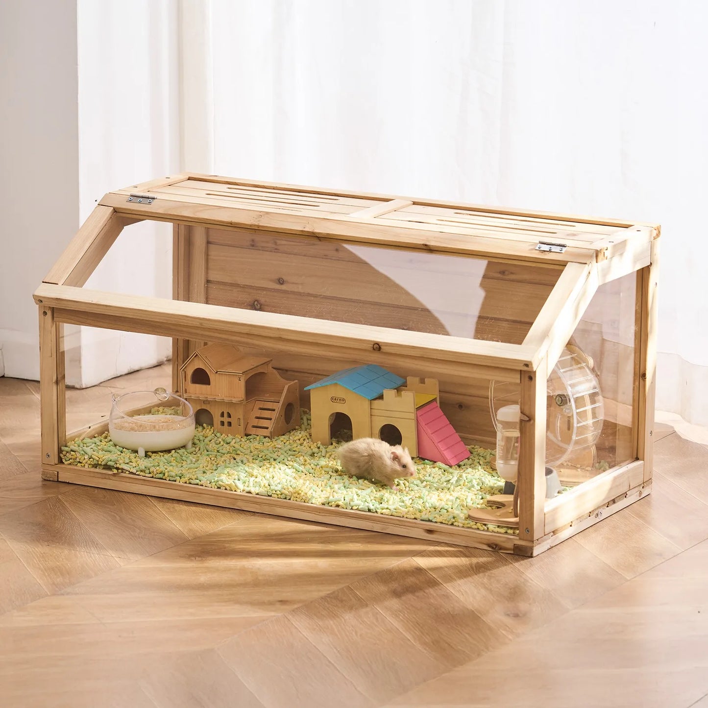 Hamster Cage Open Top Habitat For Small Animals Enclosure