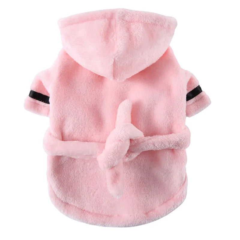 Dog Bathrobe Hooded for Household Pets and Cats Everyday Use
