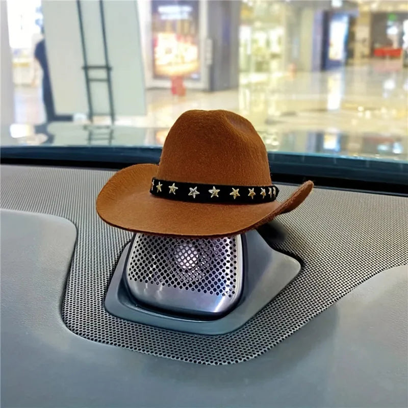 Dog Hat Cowboy Style Polyester Adjustable Top Hat For Pets