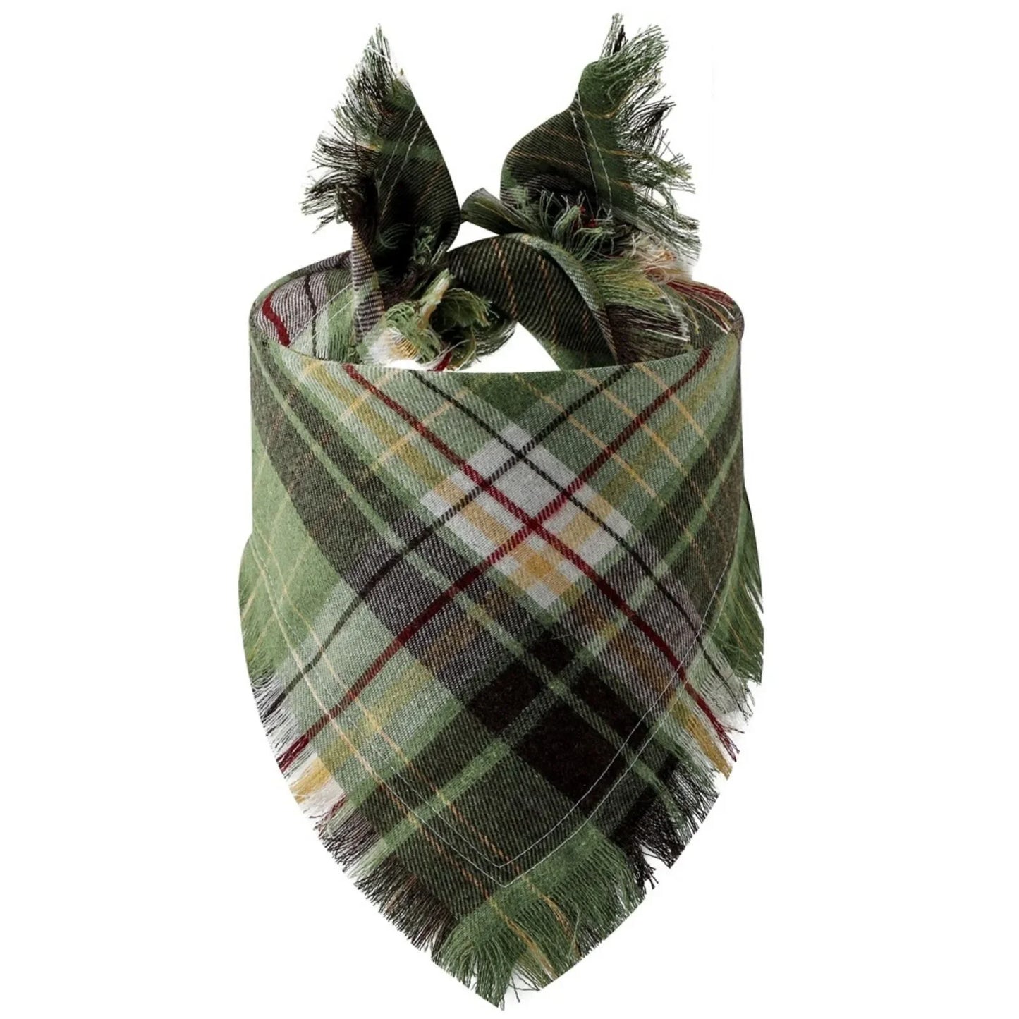 Dog Bandana with Tassel Edges Holiday Party Accessory