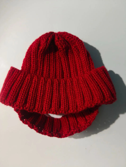 Dog Beanie Knitted For Winter Warmth And Cozy Comfort