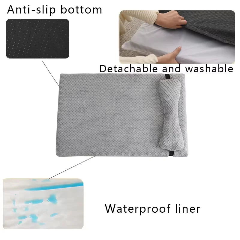 Dog Bed With Removable Cover For Pets And Cats Comfort