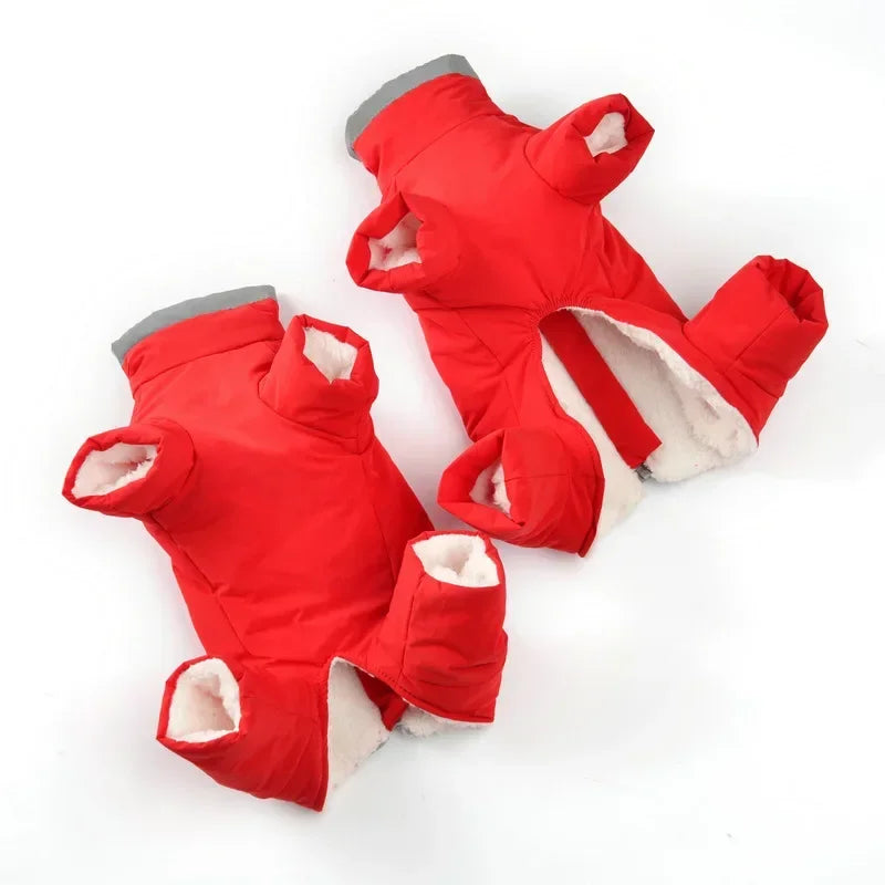 Dog Coat Warm Fleece Jacket For Winter Travel All Weather