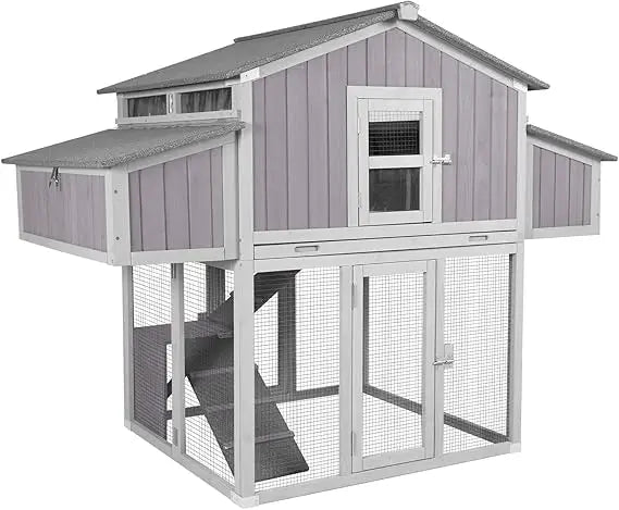Chicken Coop Foldable Fir Wood Outdoor Nesting Box