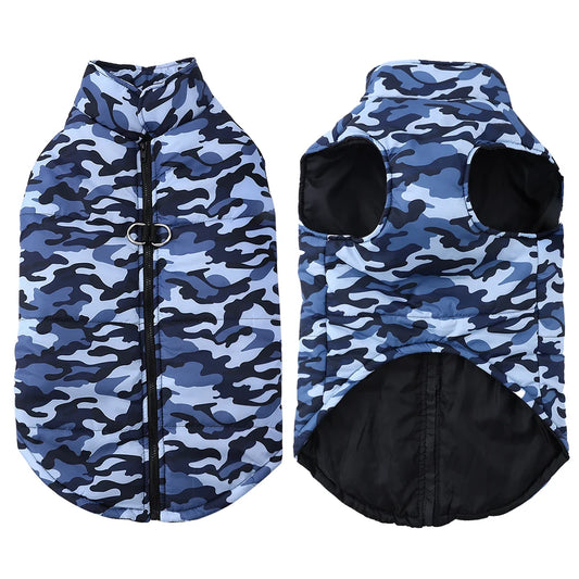 Winter Dog Coat Camouflage Print Premium Quality Pet Apparel