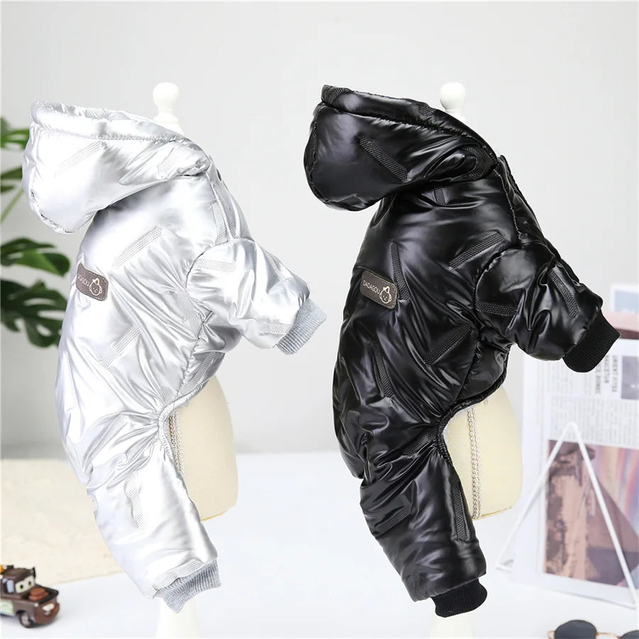 Dog Jumpsuit Warm Winter Waterproof Cotton Hoodie