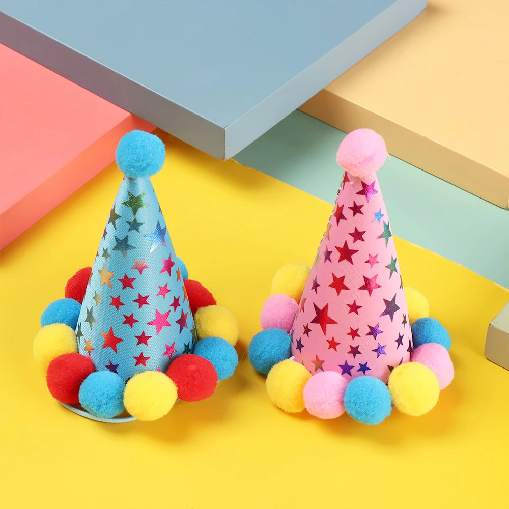YTYINCN Pet Birthday Cap Sequin Design for Cats and Dogs