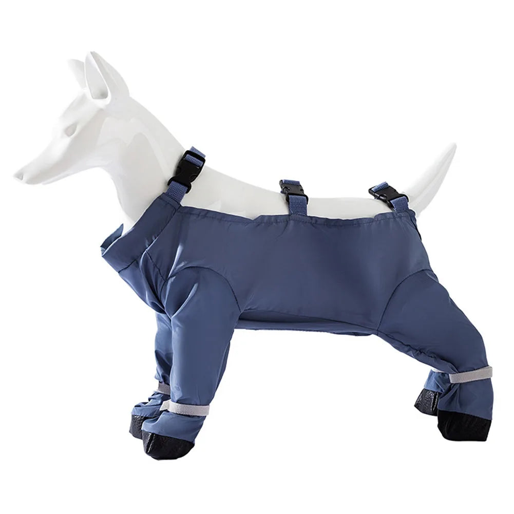 Shunmaii Dog Suspender Boots with Anti Slip Adjustable Straps