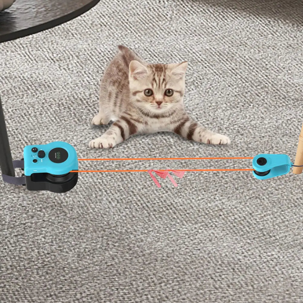 Cat Treadmill Kit DIY Mouse-Chasing Exercise Toy for Indoor Cats