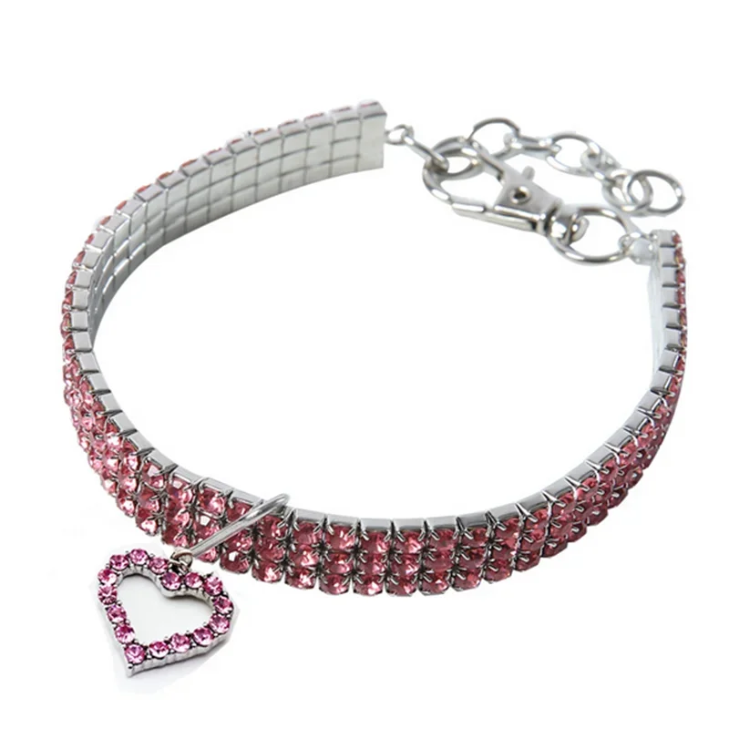 Dog Collar Bling Rhinestone For Small Medium Dogs Pets