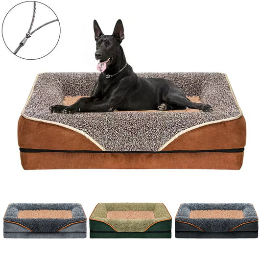 Dog Bed Coral Fleece Sofa Cushion for Dogs and Cats