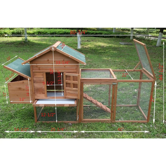 Chicken Coop Outdoor Poultry House Waterproof Roof