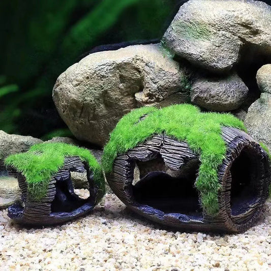 Aquarium Barrel Decoration Resin For Fish And Shrimp