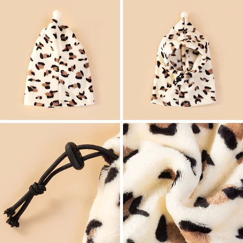 Dog Hat Fleece Winter Warm Pet Costume Accessory For Dogs