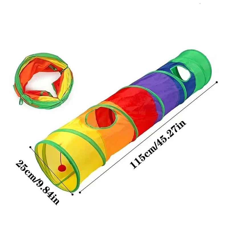 Cat Play Tunnel Foldable Toy for Cats and Small Pets