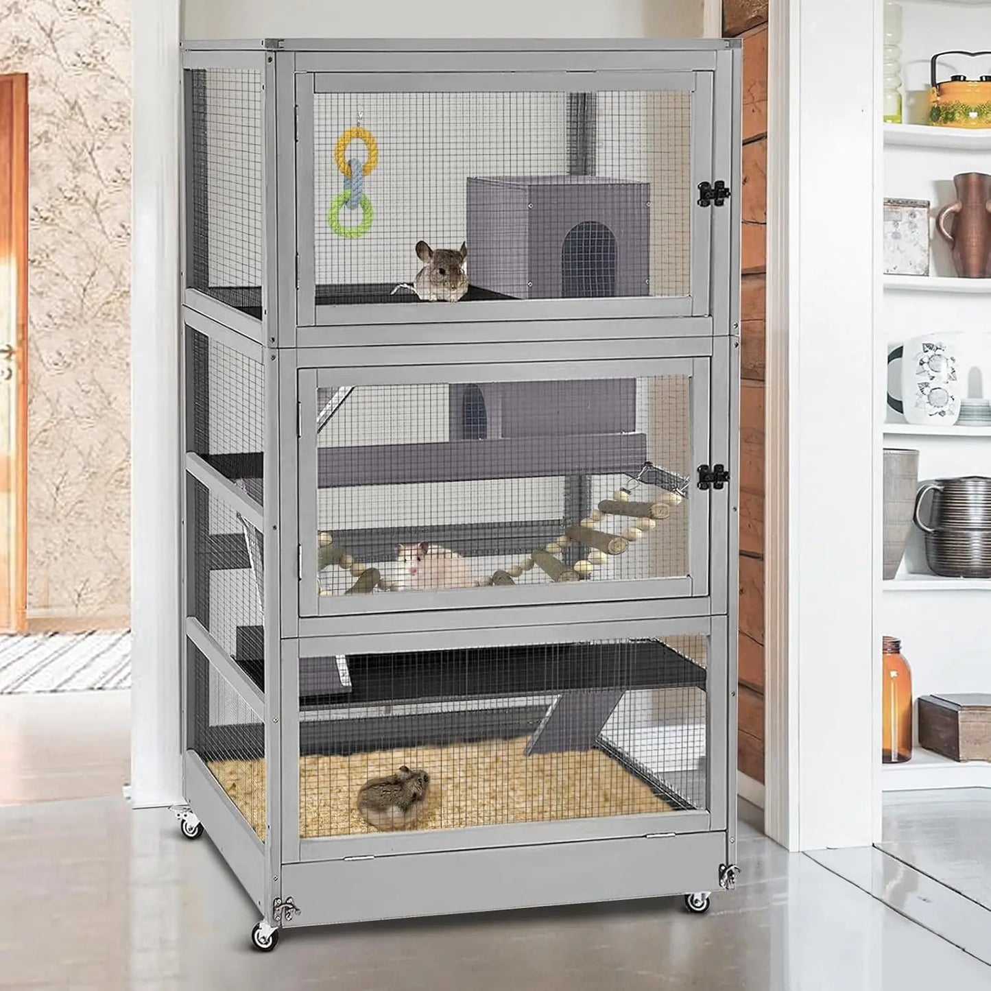Small Animal Cage Waterproof Indoor Use For Pets Enclosure