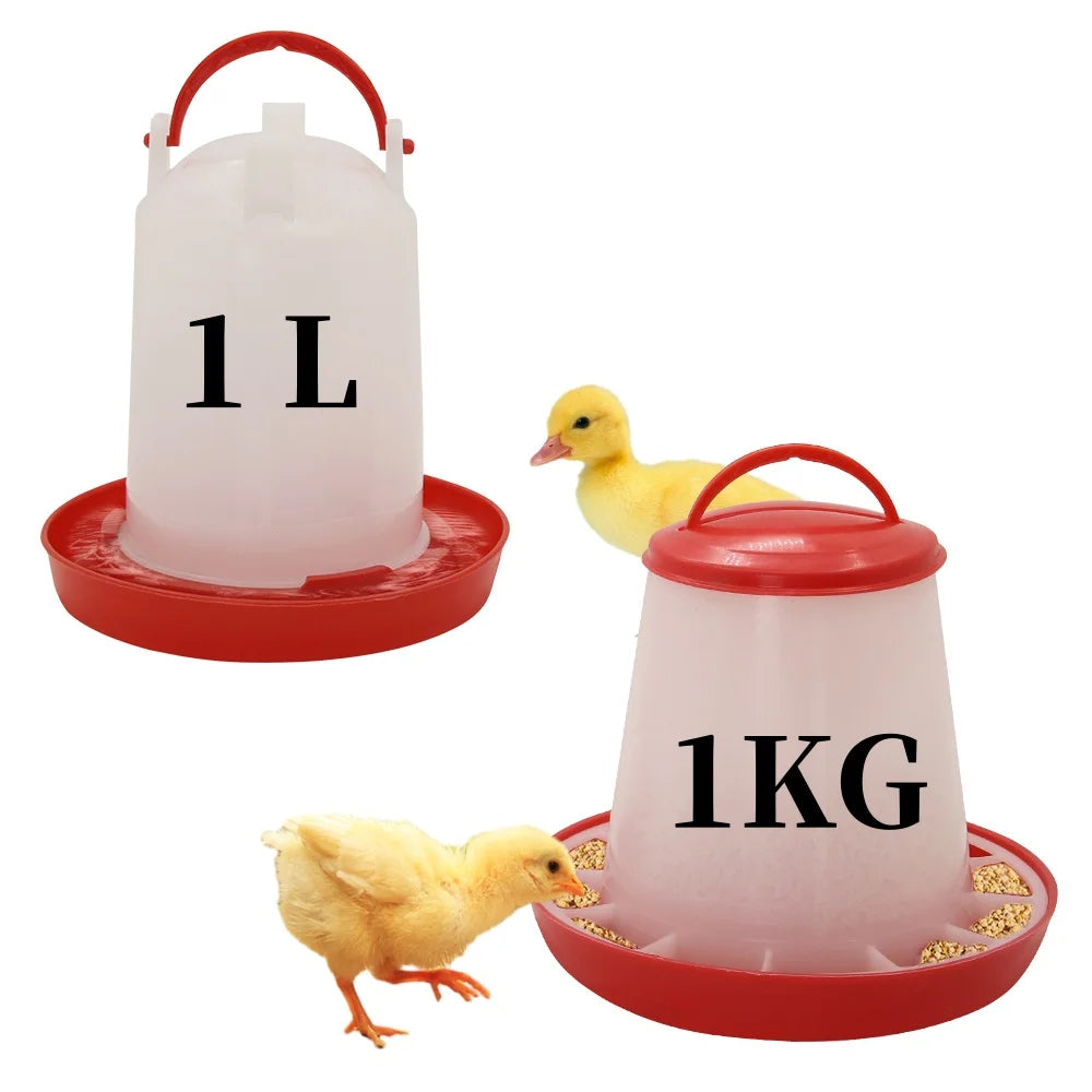 Chicken Feeder Waterer Automatic Poultry Dispenser