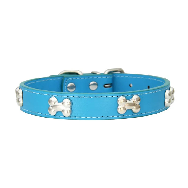 Leather Dog Collar Breakaway Durable Accessory For Pets