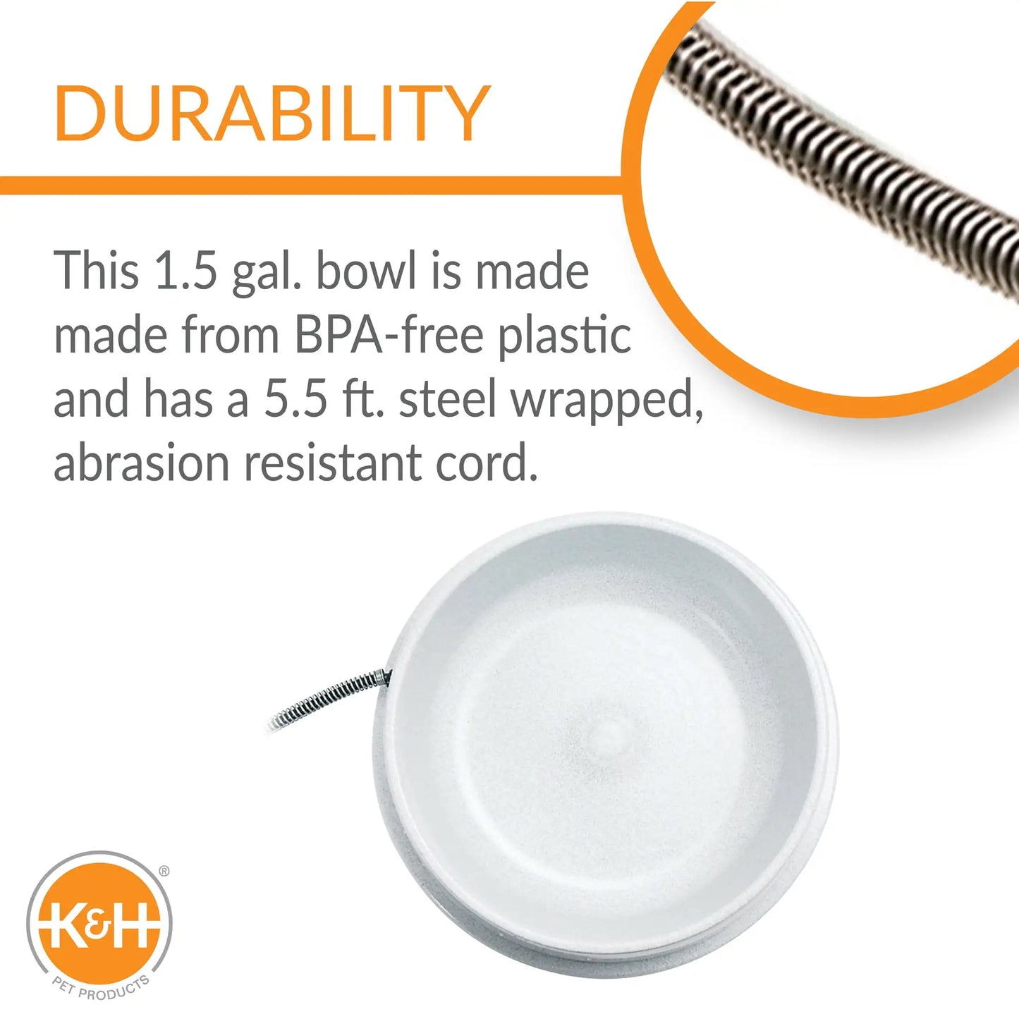 Water Bowl Outdoor Heated Pet Thermostatically Controlled