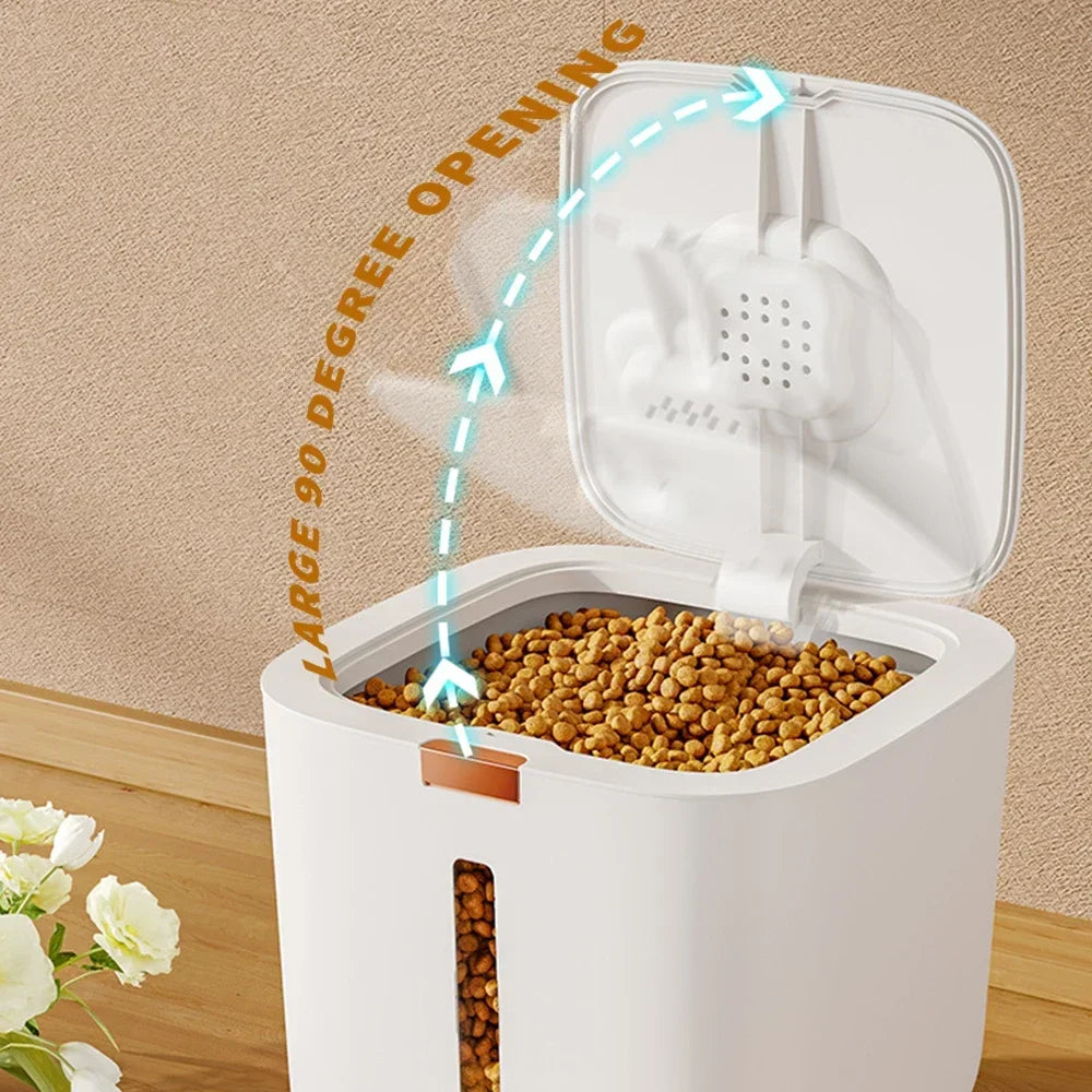 Pet Food Storage Barrel Copper Sealed Moisture Proof