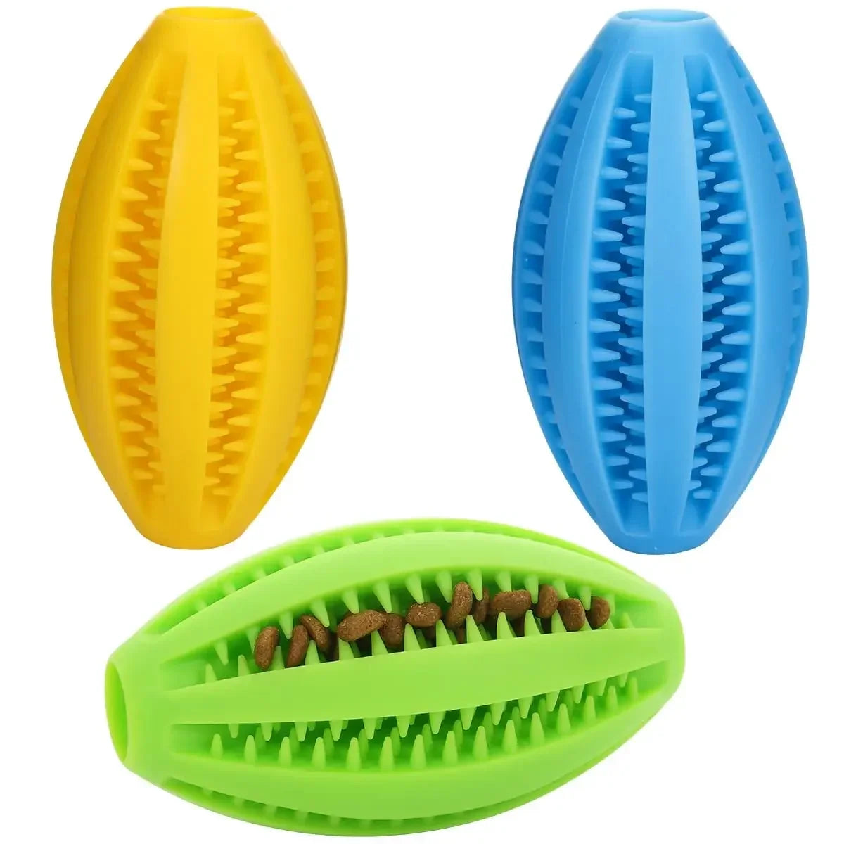 Dog Chew Ball Natural Rubber Teeth Cleaning Toy