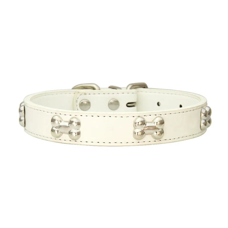 Leather Dog Collar Breakaway Durable Accessory For Pets