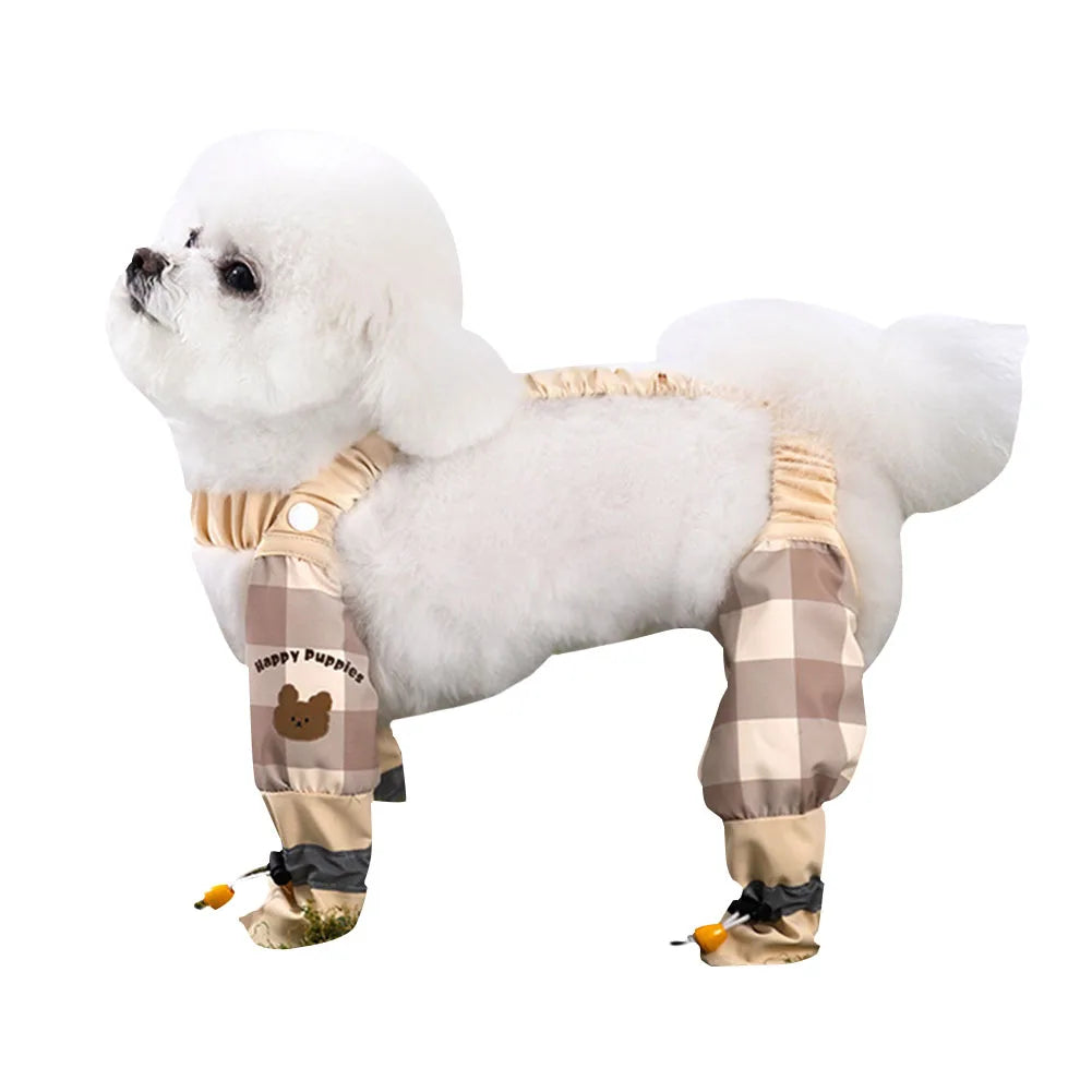 LAIMANEI Anti-Slip Dog Paw Protector Shoes With Suspender