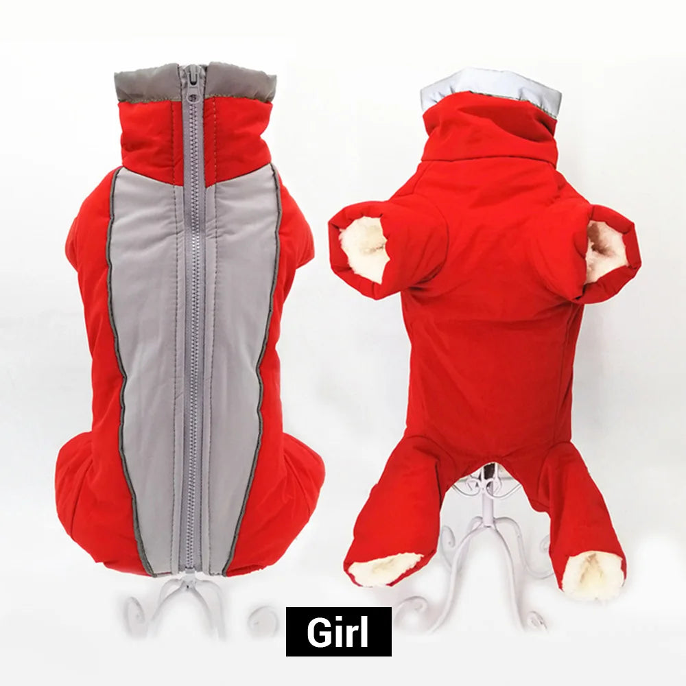 Dog Coat Warm Fleece Jacket For Winter Travel All Weather