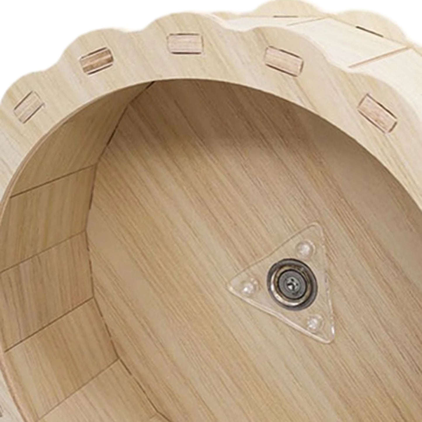 Hamster Wooden Running Wheel For Small Pets Cage Accessory
