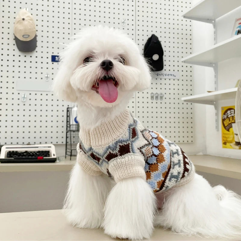 Dog Sweater Cotton Knit Warm Coat For Dogs Fashion