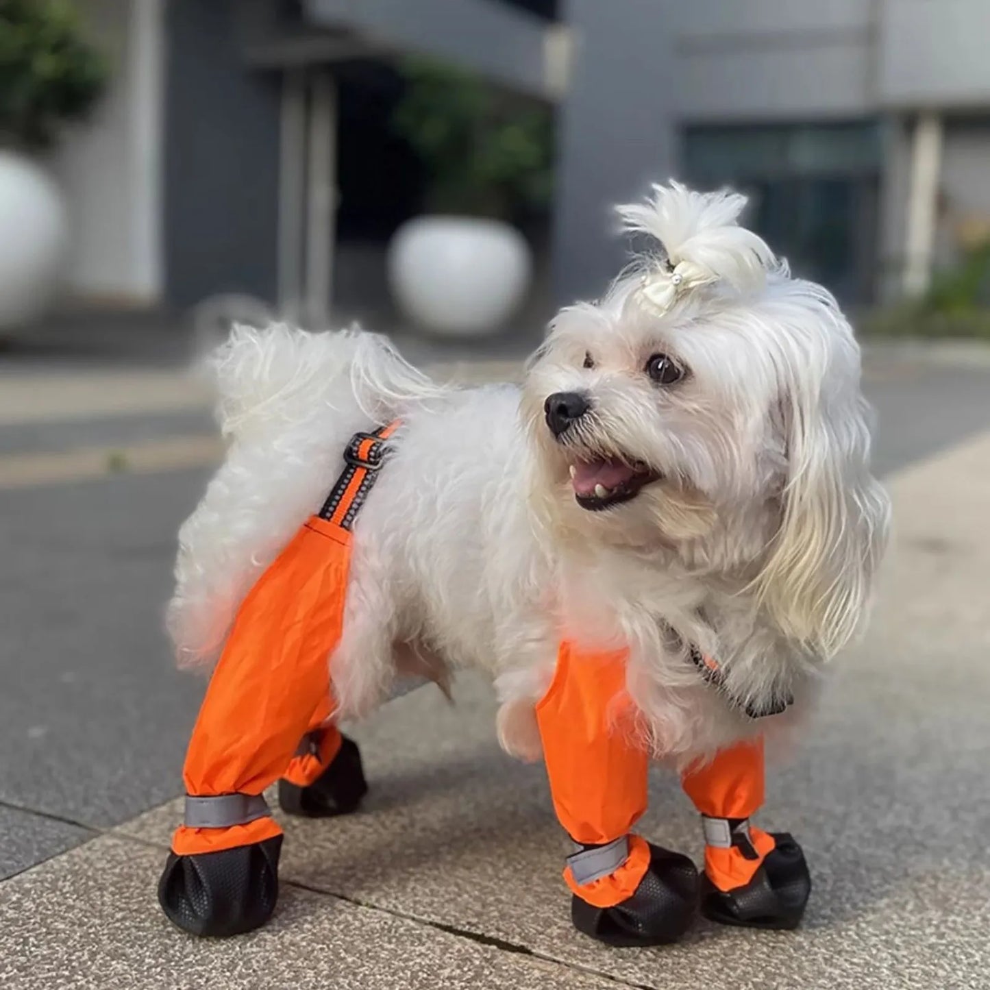 NONECN Waterproof Dog Boots With Reflective Straps For Pets
