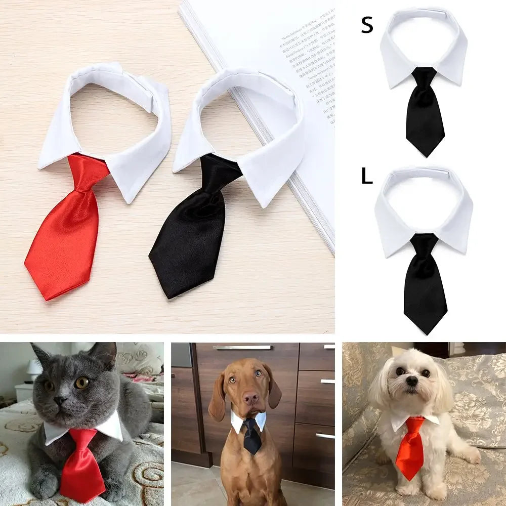 Pet Bow Tie Cotton Tuxedo Necktie for Small Dogs Cats