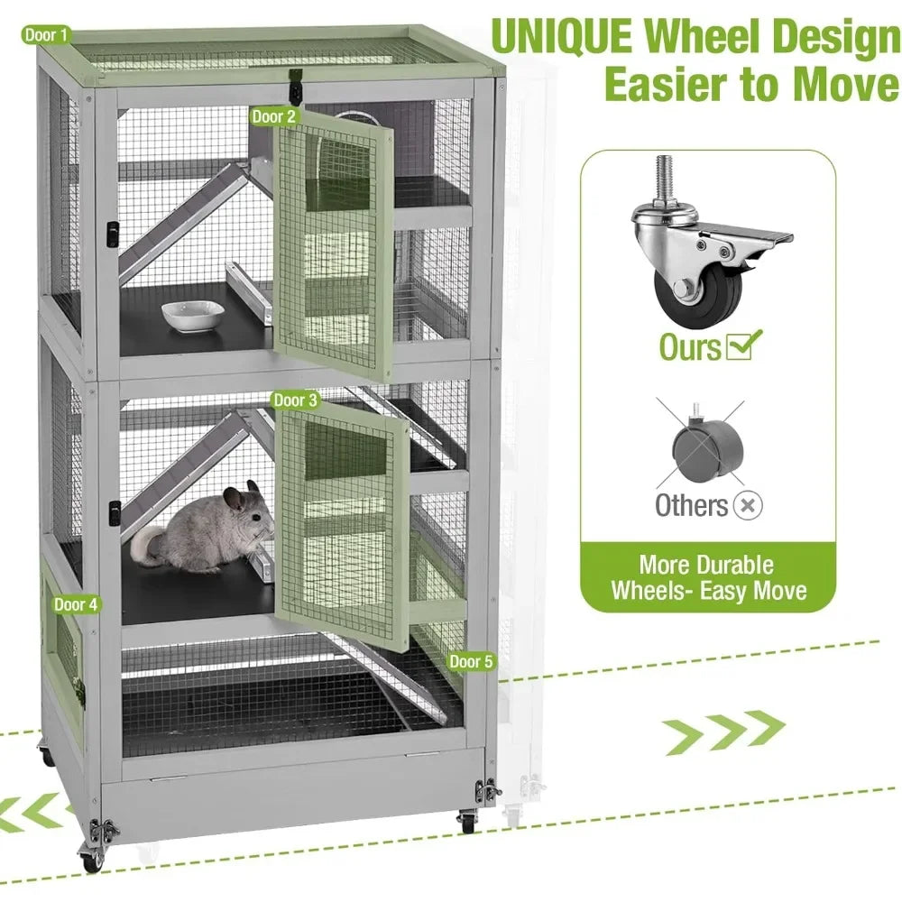 Small Animal Cage Waterproof Indoor Use For Pets Enclosure