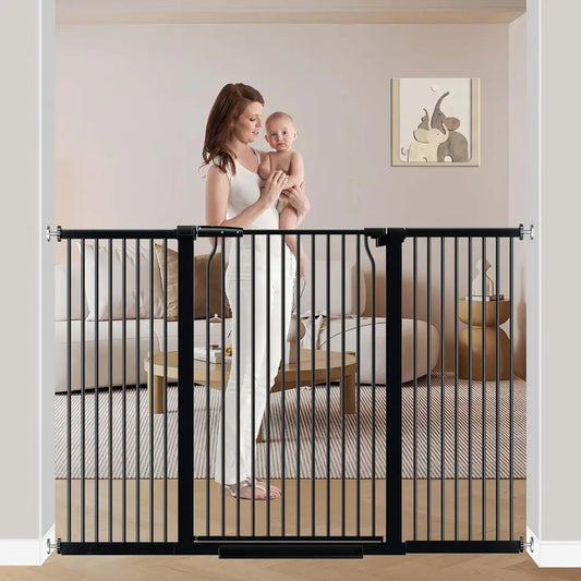Baby Gate Metal Auto-Close Indoor Outdoor Pet Fence