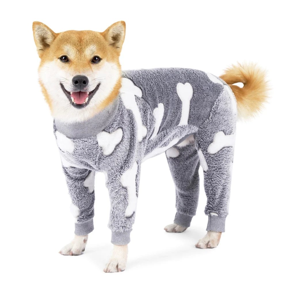 Dog Jumpsuit Fleece Cozy All-Season Winter Wear Dogs