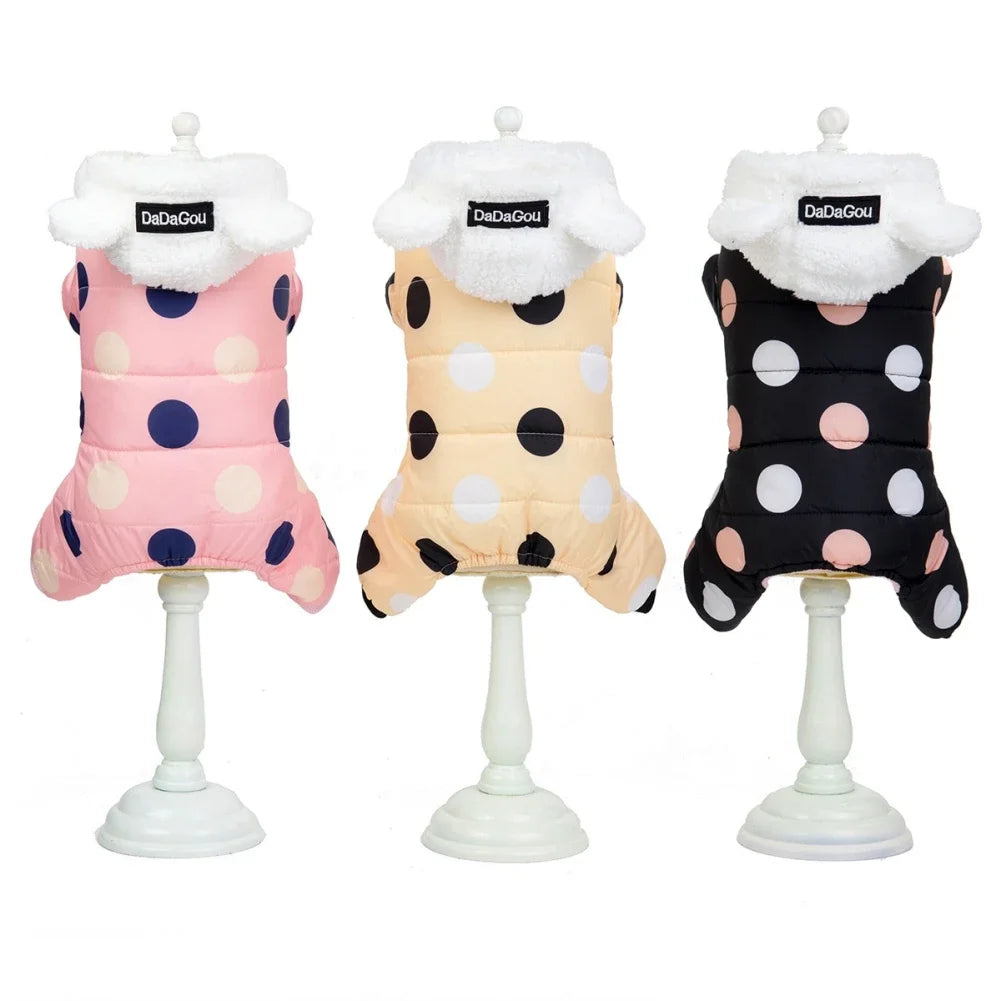 Dog Hoodie Fleece Coat Warm Winter Puppy Sweater Jacket