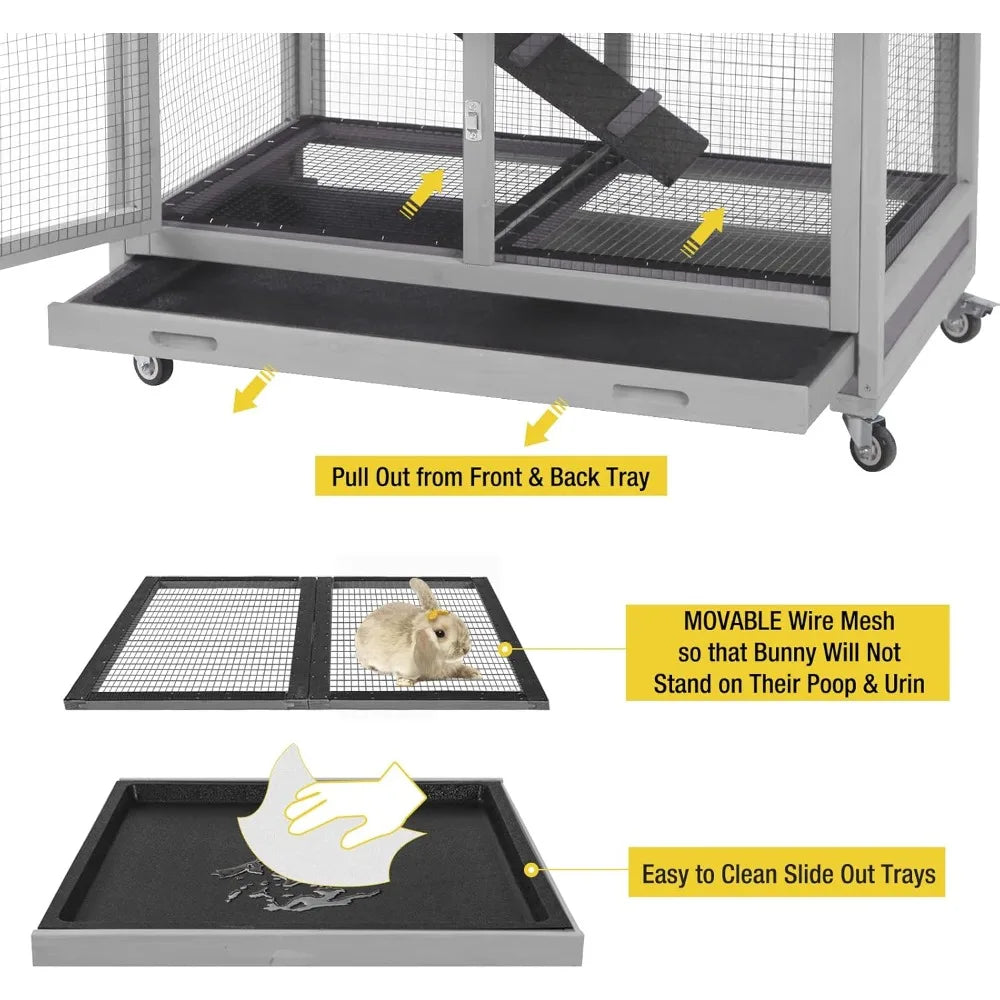 Rabbit Hutch Removable Wire Rack US Origin Edition