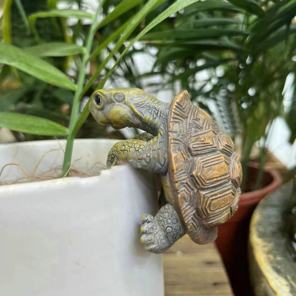 Fish Tank Hanging Turtle Ornaments Resin For Aquariums