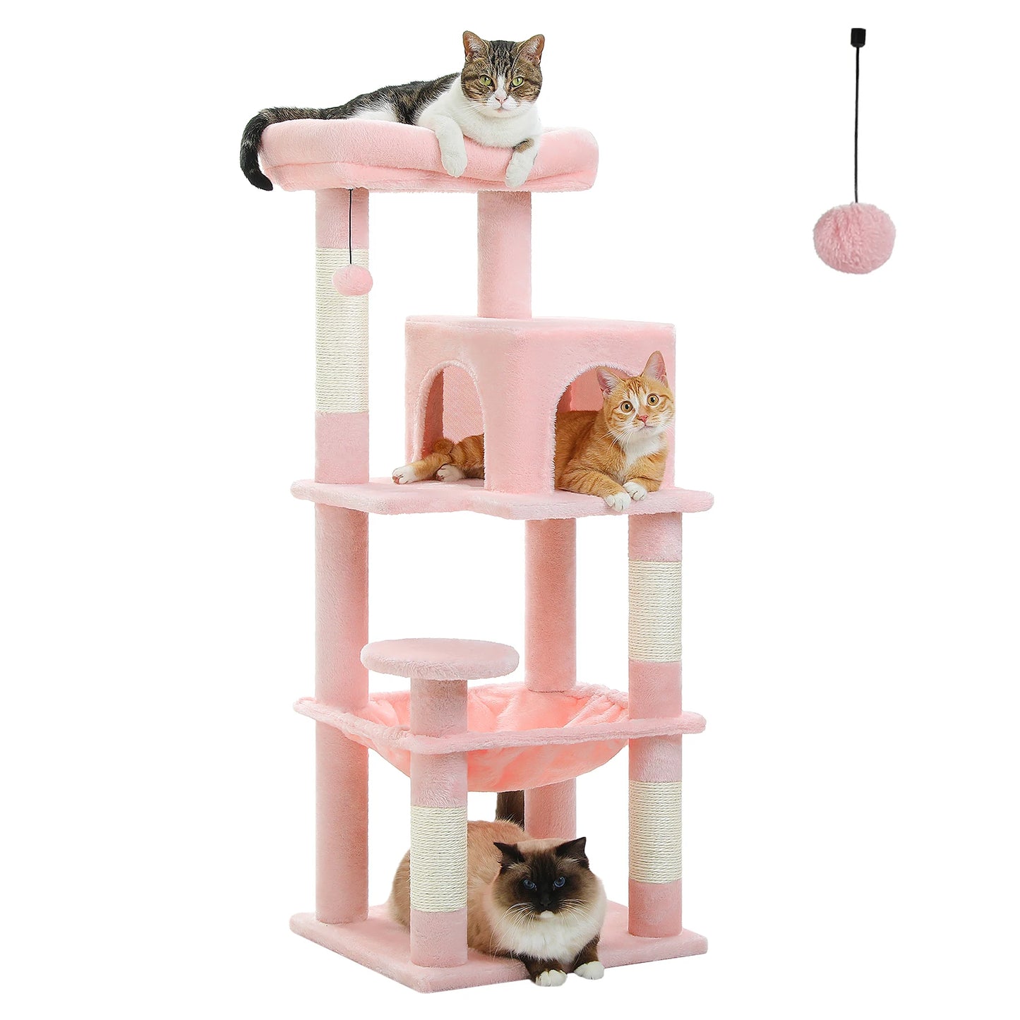 PETEPELACN Cat Tree 5-Level Tower for Indoor Cats Premium