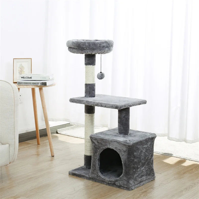 PAWZ Road Cat Tree With Sisal Scratching Post Indoor Cats