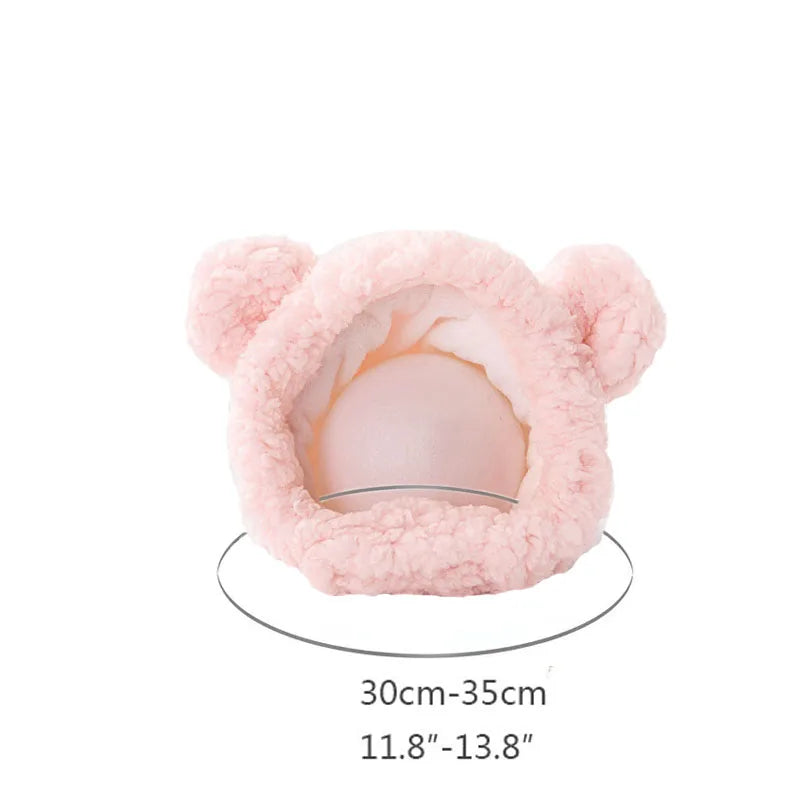Pet Hooded Hat Fleece Cat And Dog Costume Cozy Winter