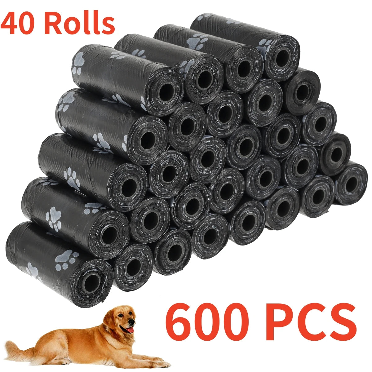 Dog Poop Bags Dispenser Biodegradable Rolls For Pets