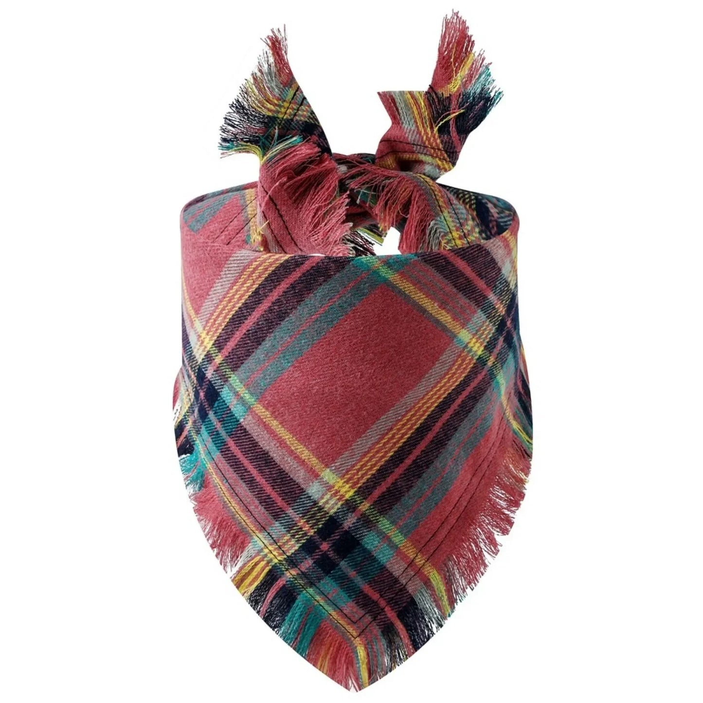 Dog Bandana with Tassel Edges Holiday Party Accessory