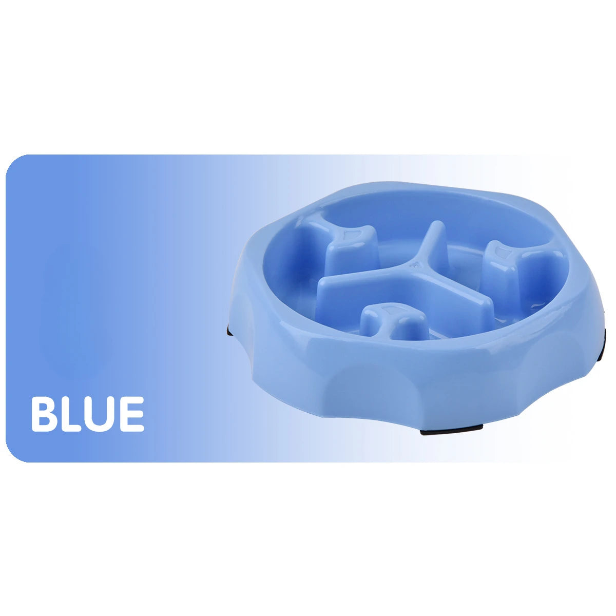 Dog Slow Feeder Bowl Anti Spill Anti Slip Plastic Dish