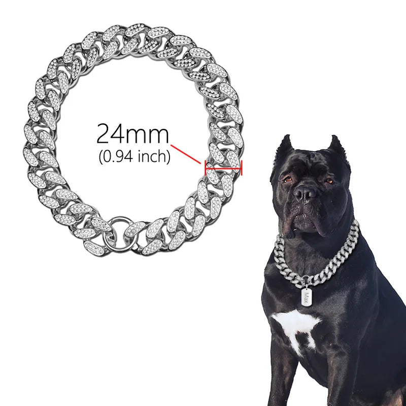 Dog Collar Diamond Inlay