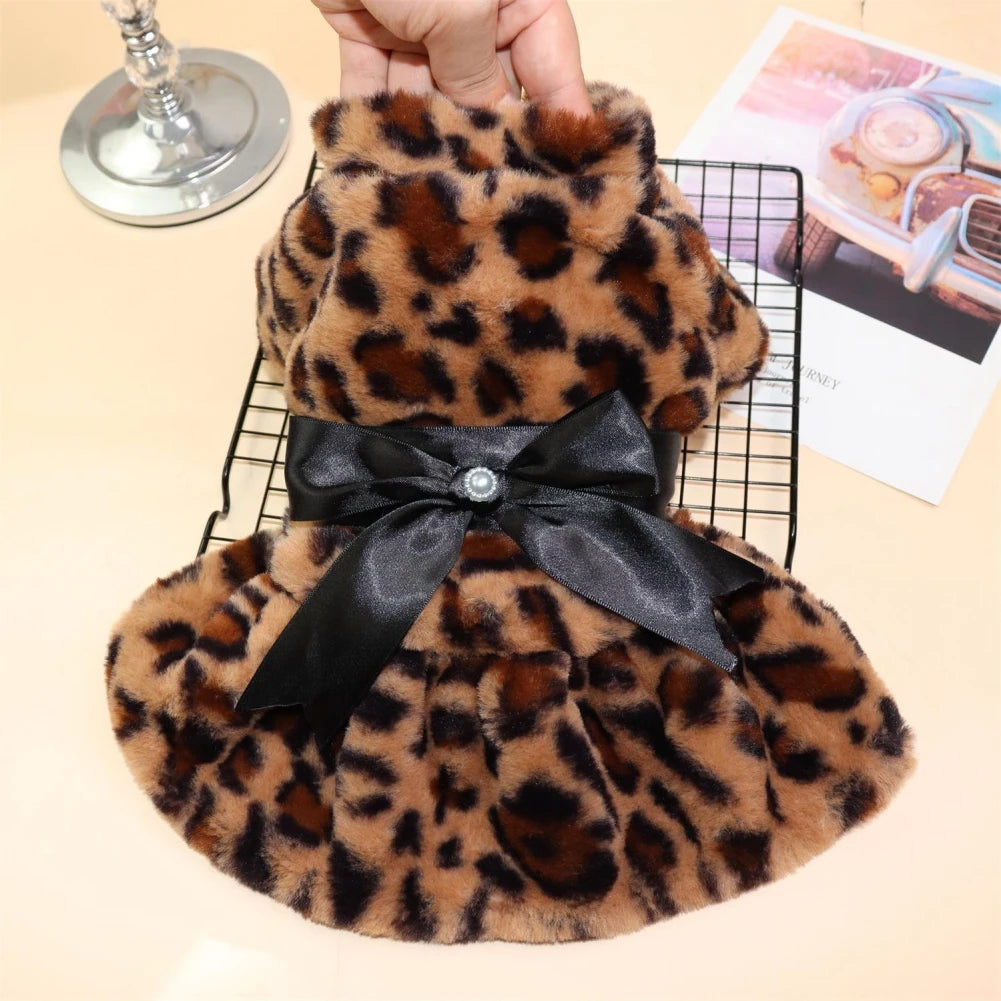 Dog Coat Leopard Print Jacket For Pets Outfit Collection