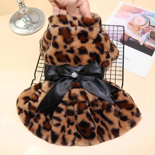 Dog Coat Leopard Print Jacket For Pets Outfit Collection