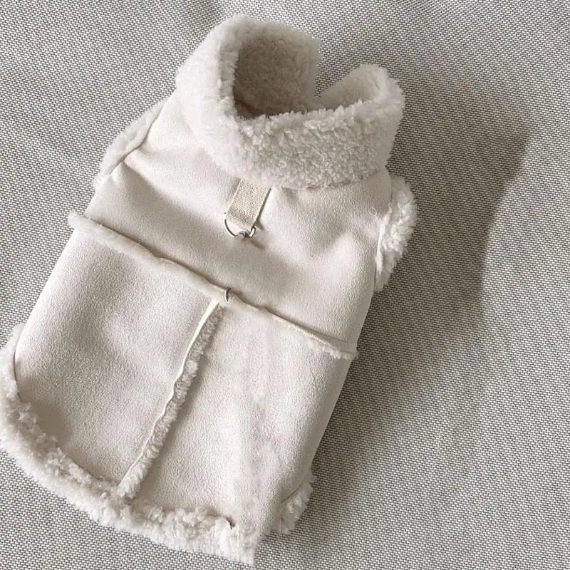 Dog Vest Fleece Warm Winter Coat For Pets Indoor Outdoor